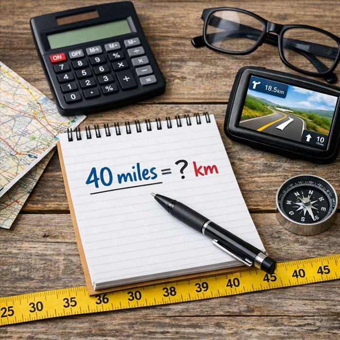 40 miles en kilomètres : conversion simple et rapide