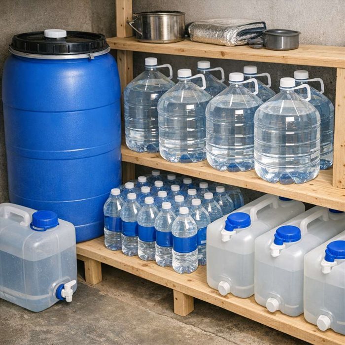 Comment stocker l'eau potable pour plusieurs mois : guide pratique